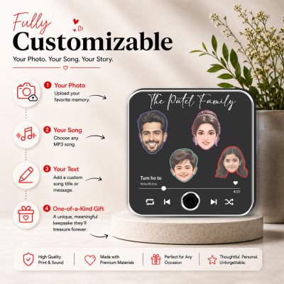 Personalized Family Theme Musical Fridge Magnet